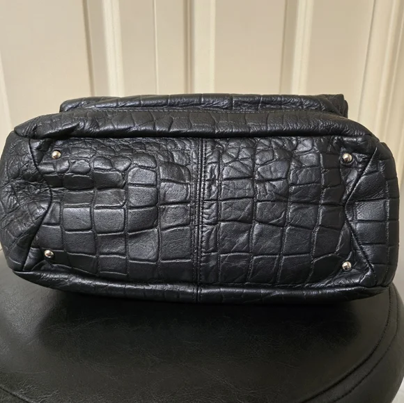 Aimee Kestenberg Leather Fifth Avenue Bag/Color: Black Croco - Picture 8 of 16